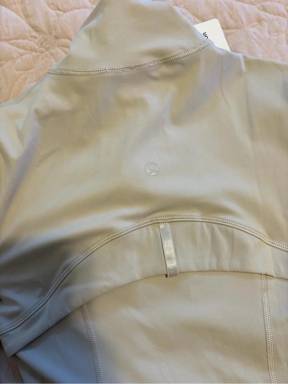 lululemon athletica Light Gray Bomber-Style Full-Zip Jacket